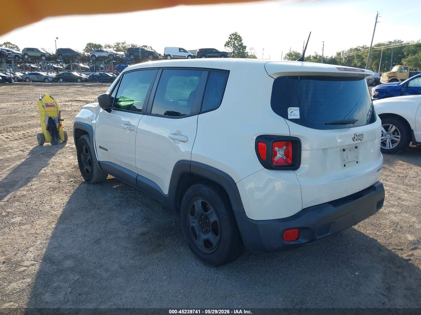 2016 Jeep Renegade VIN ZACCJAAT2GPE19609 IAAI salvage auction — FRONT END, Rebuildable (Florida), sold $775 on 2026-07-21 (photo 3)
