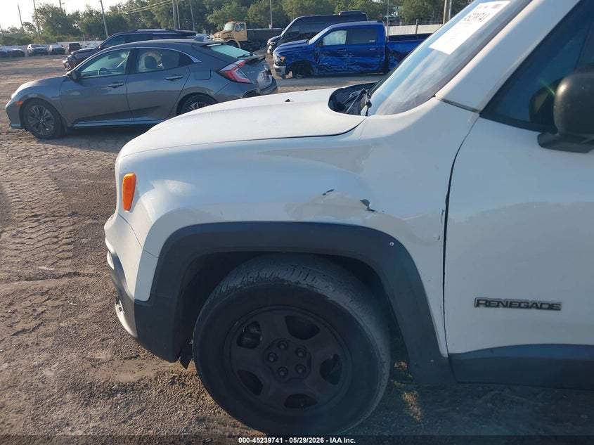 2016 Jeep Renegade VIN ZACCJAAT2GPE19609 IAAI salvage auction — FRONT END, Rebuildable (Florida), sold $775 on 2026-07-21 (photo 6)