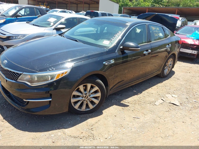 2016 Kia Optima VIN 5XXGU4L33GG122408 IAAI salvage auction — FRONT & REAR, Salvage Title, sold $1,625 on 2026-07-08 (photo 2)