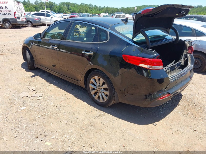 2016 Kia Optima VIN 5XXGU4L33GG122408 IAAI salvage auction — FRONT & REAR, Salvage Title, sold $1,625 on 2026-07-08 (photo 3)
