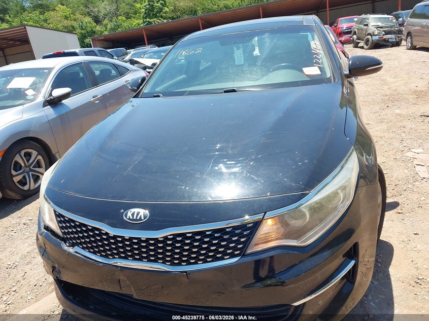 2016 Kia Optima VIN 5XXGU4L33GG122408 IAAI salvage auction — FRONT & REAR, Salvage Title, sold $1,625 on 2026-07-08 (photo 6)