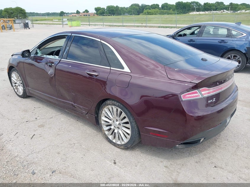 2013 Lincoln Mkz VIN 3LN6L2G94DR828040 IAAI salvage auction — SIDE, Salvage Title, sold $300 on 2026-07-09 (photo 3)