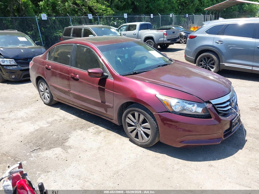 2012 Honda Accord VIN 1HGCP2F7XCA214616 IAAI salvage auction — LEFT FRONT, Salvage Title, sold $725 on 2026-08-01 (photo 1)
