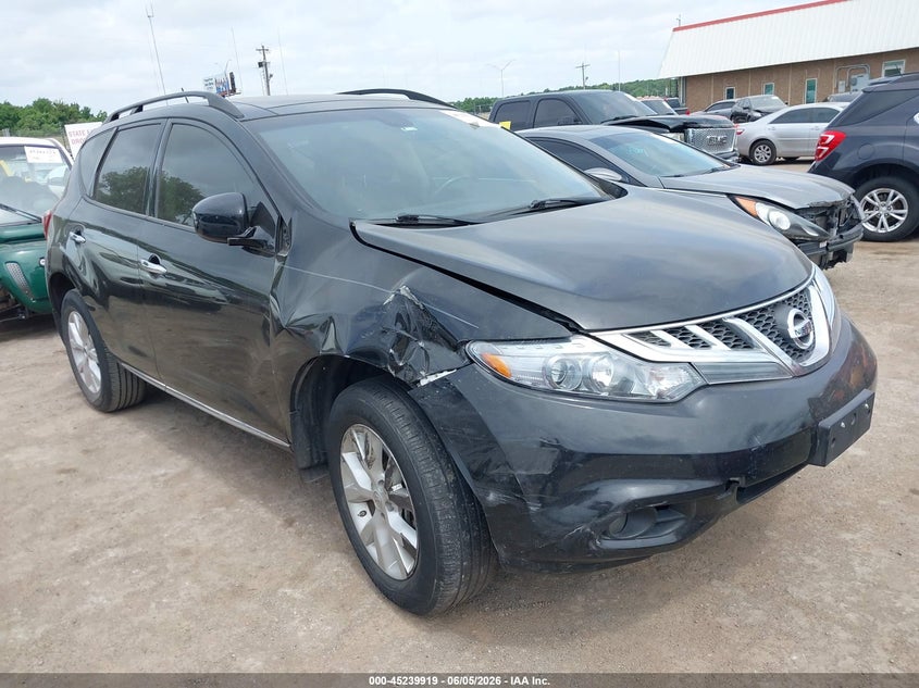 2014 Nissan Murano VIN JN8AZ1MUXEW421343 IAAI salvage auction — FRONT END, Salvage (Oklahoma), sold $625 on 2026-07-12 (photo 1)