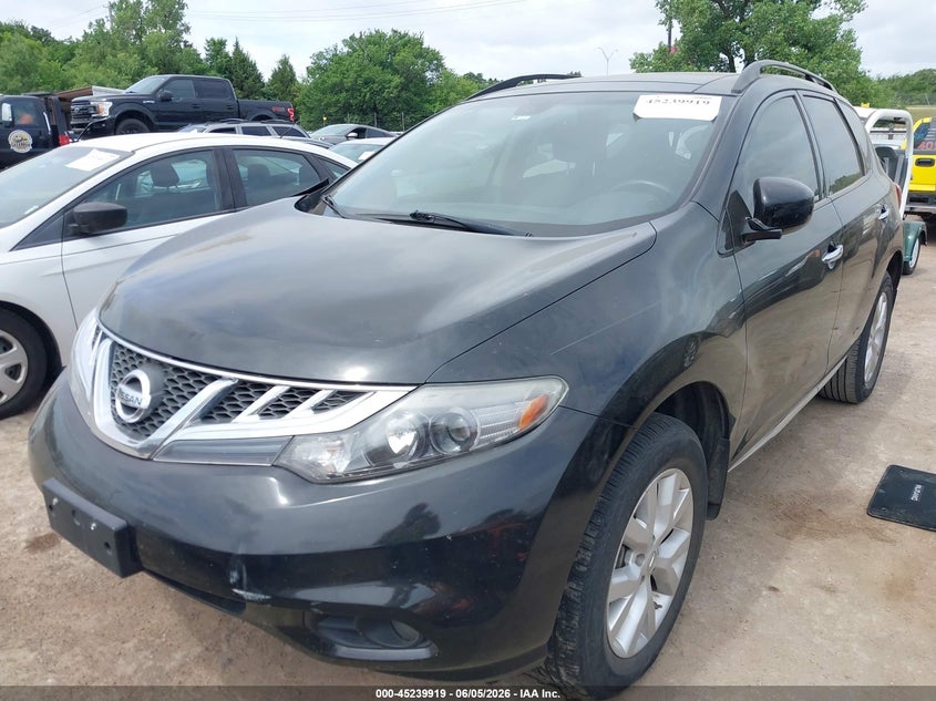 2014 Nissan Murano VIN JN8AZ1MUXEW421343 IAAI salvage auction — FRONT END, Salvage (Oklahoma), sold $625 on 2026-07-12 (photo 2)
