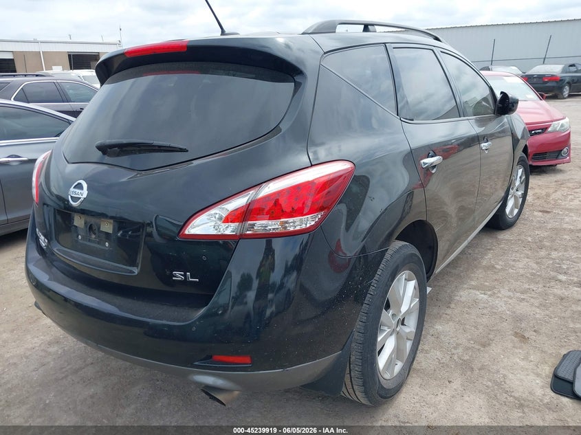 2014 Nissan Murano VIN JN8AZ1MUXEW421343 IAAI salvage auction — FRONT END, Salvage (Oklahoma), sold $625 on 2026-07-12 (photo 4)