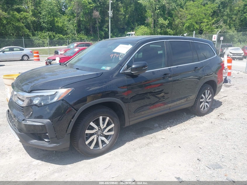 2019 Honda Pilot VIN 5FNYF6H51KB059485 IAAI salvage auction — FRONT END, Salvage Title, sold $7,600 on 2026-08-01 (photo 2)