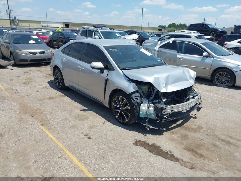 2020 Toyota Corolla VIN JTDS4RCEXLJ001745 IAAI salvage auction — FRONT END, Salvage (Texas), sold $2,650 on 2026-07-29 (photo 1)