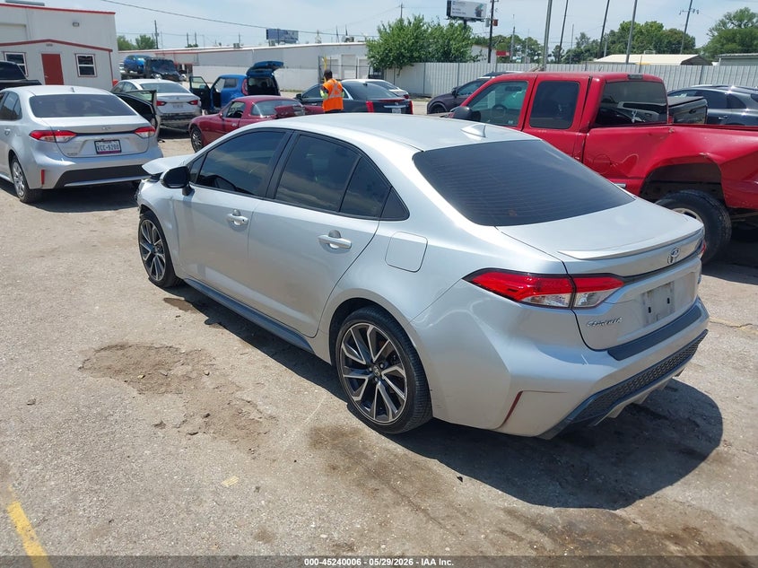 2020 Toyota Corolla VIN JTDS4RCEXLJ001745 IAAI salvage auction — FRONT END, Salvage (Texas), sold $2,650 on 2026-07-29 (photo 3)