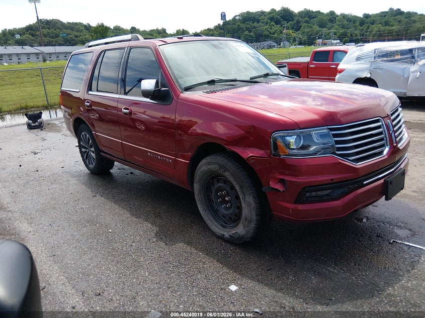 2016 Lincoln Navigator VIN 5LMJJ2JT7GEL02588 IAAI salvage auction — RIGHT SIDE, Clear (Arkansas), sold $125 on 2026-07-21 (photo 1)