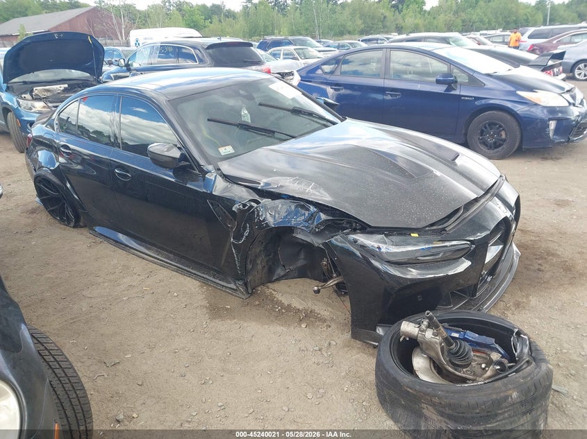 2022 BMW M3 VIN WBS43AY02NFM50250 IAAI salvage auction — RIGHT SIDE, Salvage Title, sold $29,250 on 2026-07-17 (photo 1)