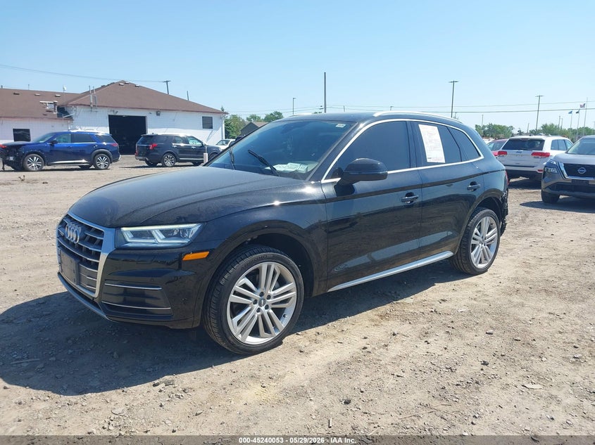 2018 Audi Q5 VIN WA1BNAFY5J2015249 IAAI salvage auction — REAR END, Salvage Title, sold $9,600 on 2026-07-15 (photo 2)