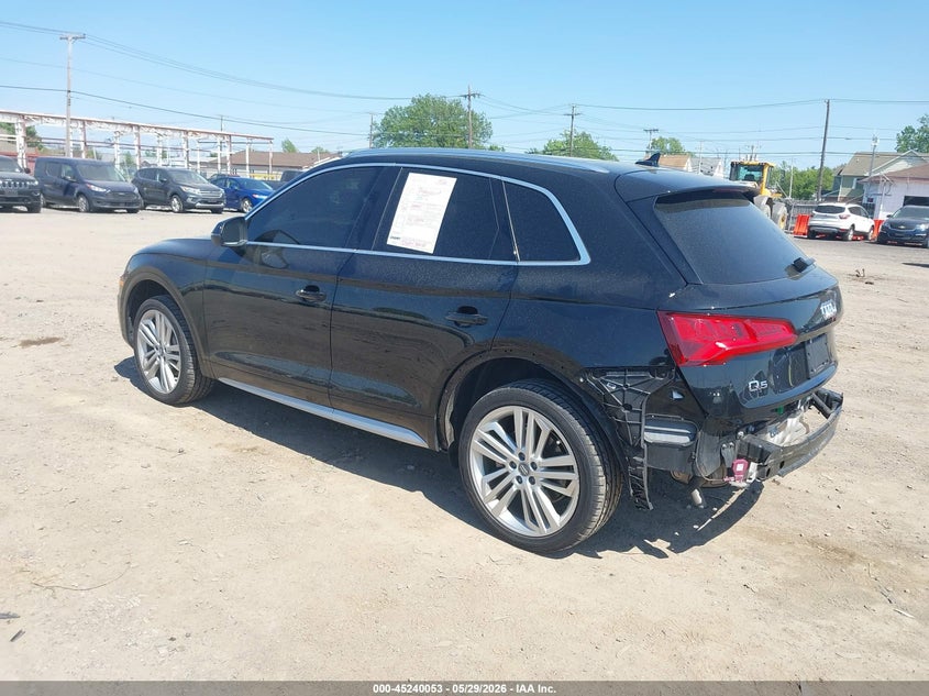 2018 Audi Q5 VIN WA1BNAFY5J2015249 IAAI salvage auction — REAR END, Salvage Title, sold $9,600 on 2026-07-15 (photo 3)