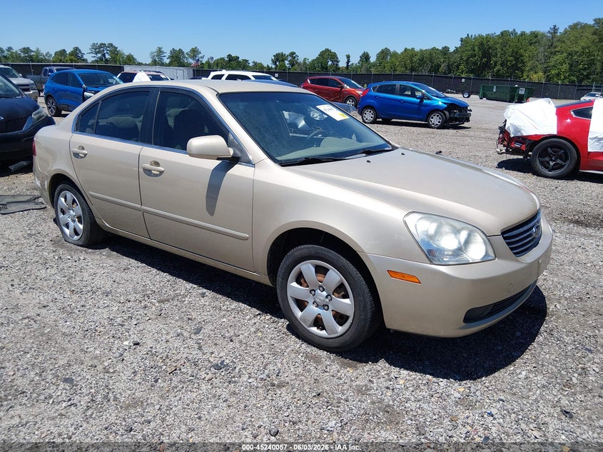 2008 Kia Optima VIN KNAGE123885222584 IAAI salvage auction — LEFT SIDE, Salvage (South Carolina), sold $425 on 2026-07-29 (photo 1)
