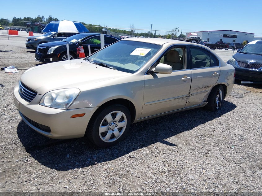 2008 Kia Optima VIN KNAGE123885222584 IAAI salvage auction — LEFT SIDE, Salvage (South Carolina), sold $425 on 2026-07-29 (photo 2)