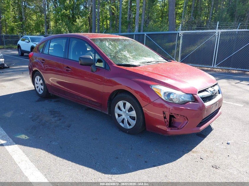 2013 Subaru Impreza VIN JF1GPAA6XD2889487 IAAI salvage auction — REAR END, Salvage Title, sold $525 on 2026-07-09 (photo 1)