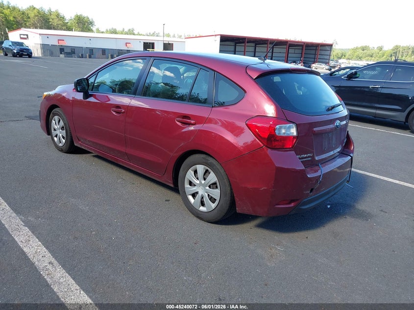 2013 Subaru Impreza VIN JF1GPAA6XD2889487 IAAI salvage auction — REAR END, Salvage Title, sold $525 on 2026-07-09 (photo 3)