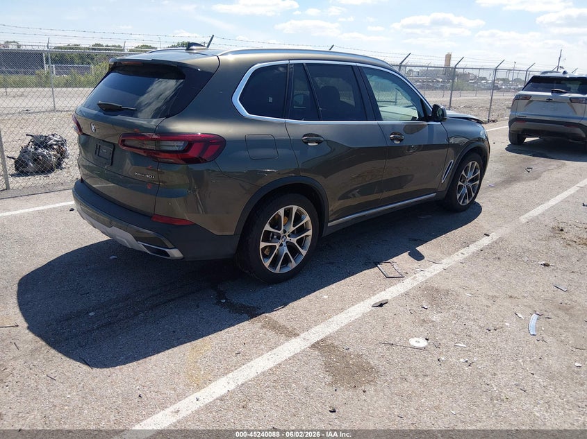 2021 BMW X5 VIN 5UXCR6C07M9H62732 IAAI salvage auction — RIGHT FRONT, Salvage Title, sold $11,600 on 2026-07-29 (photo 4)