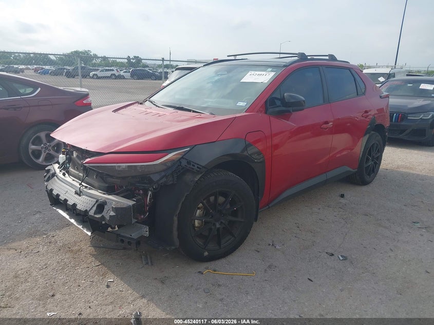 2024 Toyota Bz4x VIN JTMAAAAA3RA037162 IAAI salvage auction — FRONT & REAR, Original (Texas), sold $25 on 2026-07-31 (photo 2)