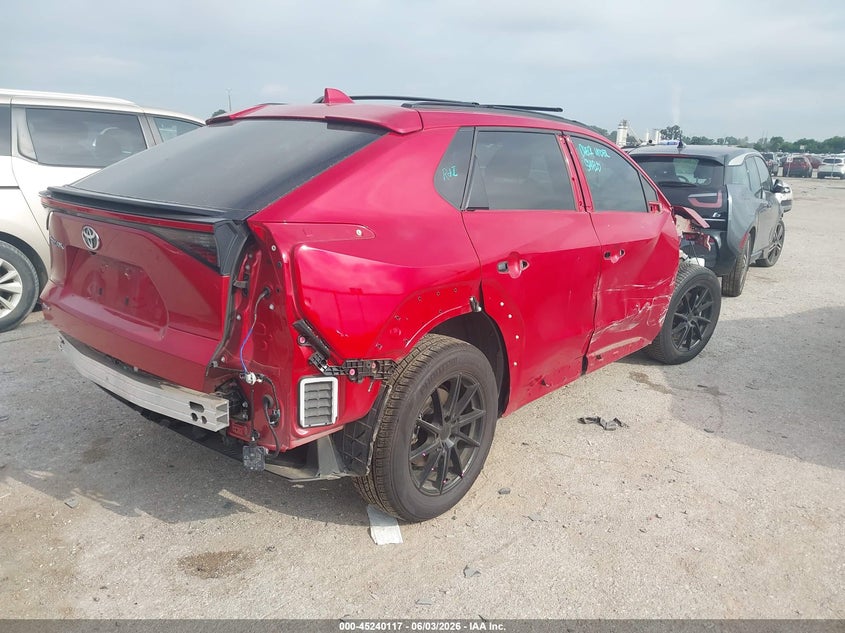 2024 Toyota Bz4x VIN JTMAAAAA3RA037162 IAAI salvage auction — FRONT & REAR, Original (Texas), sold $25 on 2026-07-31 (photo 4)