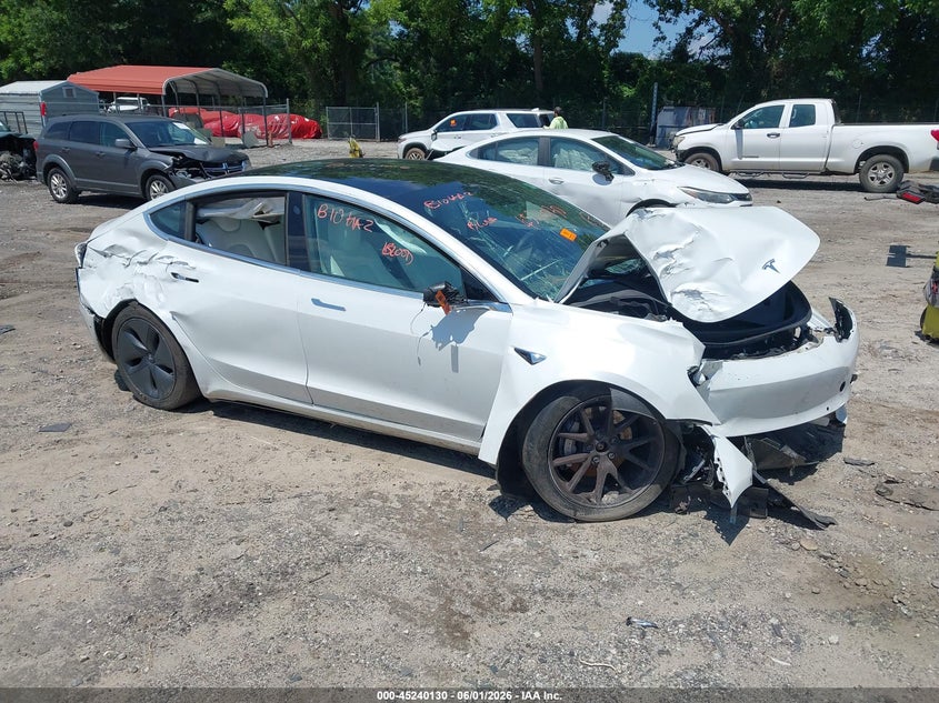 2019 Tesla Model 3 VIN 5YJ3E1EB3KF494714 IAAI salvage auction — BIO HAZARD, Salvage Title, sold $2,750 on 2026-07-24 (photo 1)