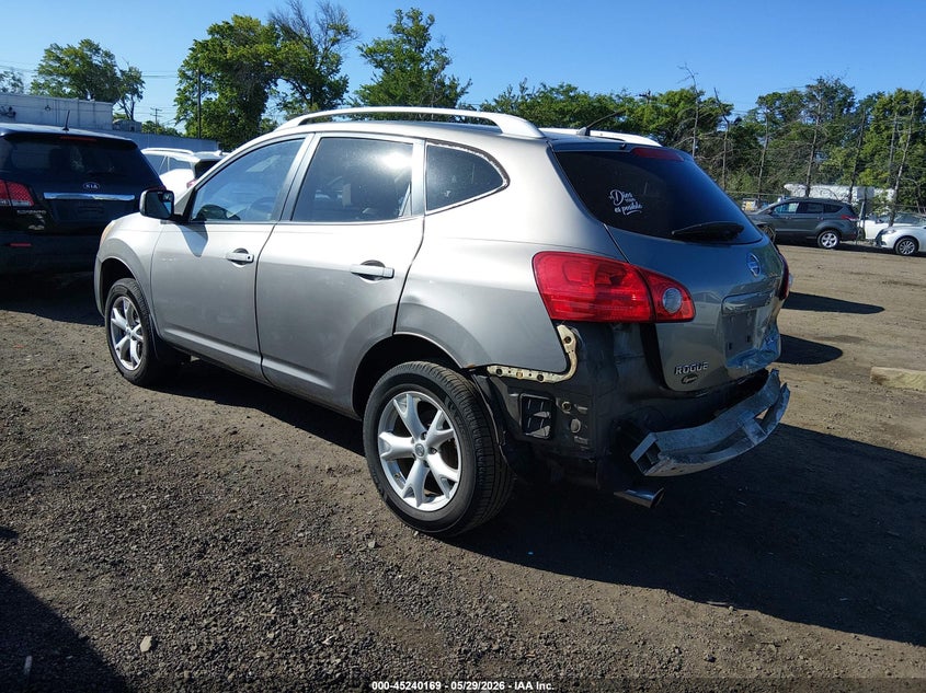 2009 Nissan Rogue VIN JN8AS58V09W193521 IAAI salvage auction — REAR END, Salvage (New Jersey), sold $25 on 2026-07-20 (photo 3)