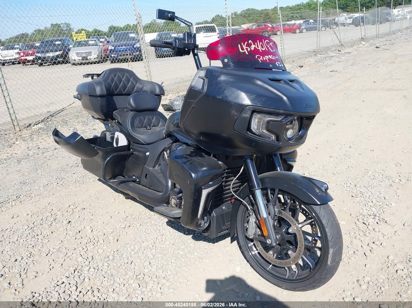 2023 Indian motorcycle co. Pursuit VIN 56KLDFRR3P3418951 IAAI salvage auction — SIDE, Salvage (Virginia), sold $11,400 on 2026-07-15 (photo 1)