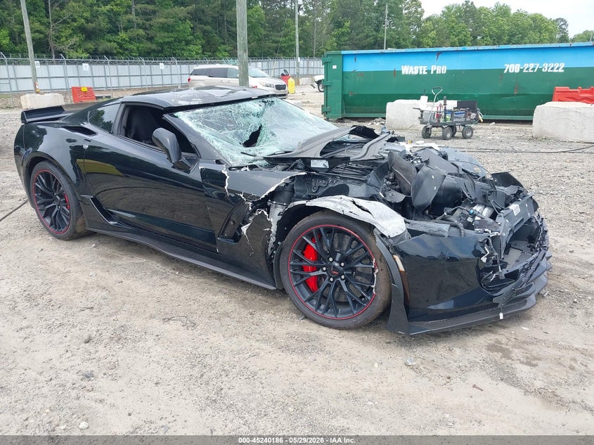 2018 Chevrolet Corvette VIN 1G1YT2D64J5600554 IAAI salvage auction — FRONT END, Salvage Title, sold $25,250 on 2026-07-09 (photo 1)