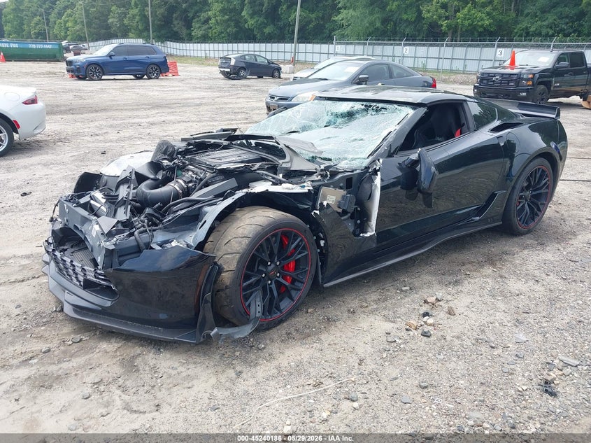 2018 Chevrolet Corvette VIN 1G1YT2D64J5600554 IAAI salvage auction — FRONT END, Salvage Title, sold $25,250 on 2026-07-09 (photo 2)
