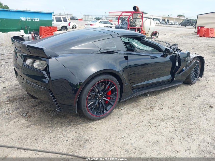 2018 Chevrolet Corvette VIN 1G1YT2D64J5600554 IAAI salvage auction — FRONT END, Salvage Title, sold $25,250 on 2026-07-09 (photo 4)