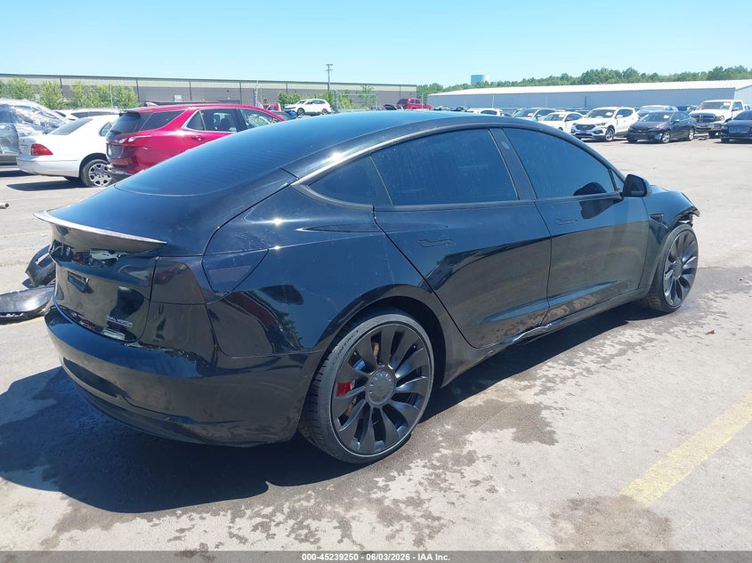 2021 Tesla Model 3 VIN 5YJ3E1EC2MF991779 IAAI salvage auction — FRONT END, Salvage Title, sold $5,200 on 2026-07-29 (photo 4)