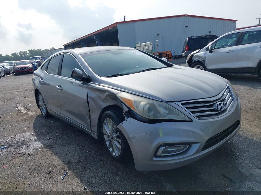 2012 Hyundai Azera VIN KMHFH4JG9CA143223 IAAI salvage auction — RIGHT FRONT, Salvage (Louisiana), sold $1,100 on 2026-07-21 (photo 1)
