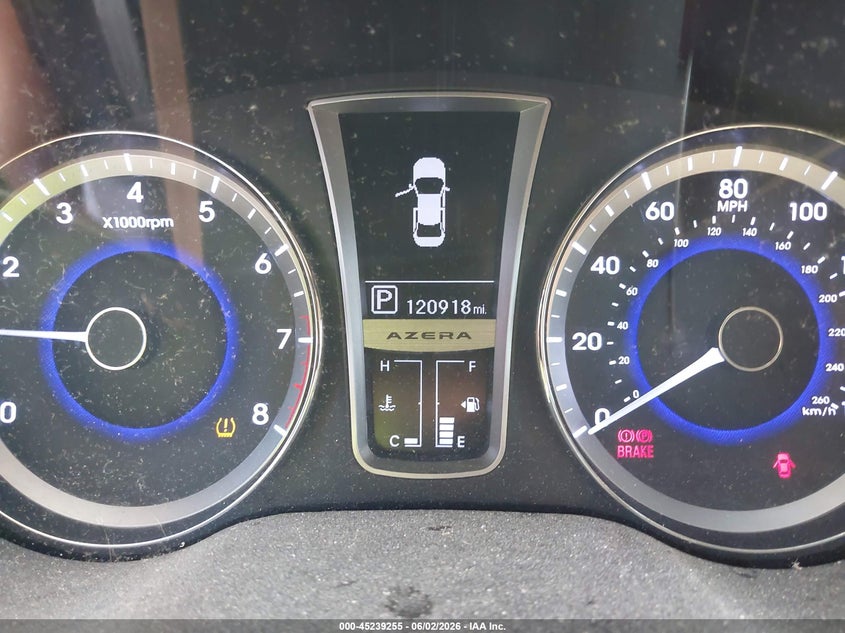 2012 Hyundai Azera VIN KMHFH4JG9CA143223 IAAI salvage auction — RIGHT FRONT, Salvage (Louisiana), sold $1,100 on 2026-07-21 (photo 7)