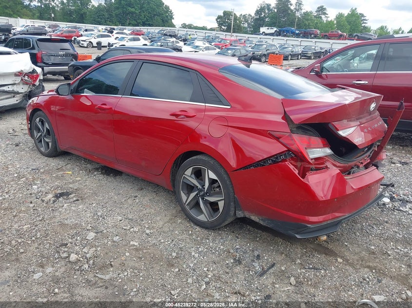 2023 Hyundai Elantra VIN KMHLN4AJ4PU056583 IAAI salvage auction — REAR END, Salvage Title, sold $4,150 on 2026-07-29 (photo 3)