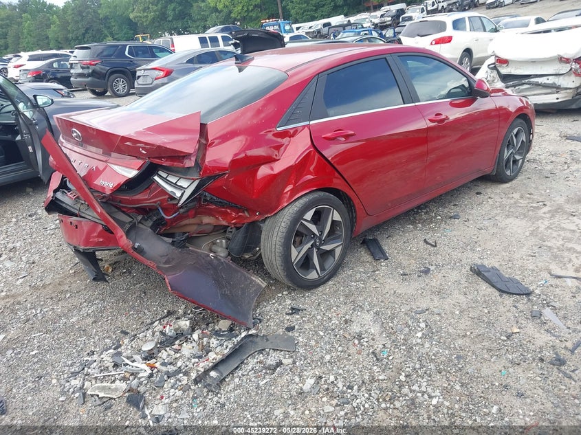 2023 Hyundai Elantra VIN KMHLN4AJ4PU056583 IAAI salvage auction — REAR END, Salvage Title, sold $4,150 on 2026-07-29 (photo 4)