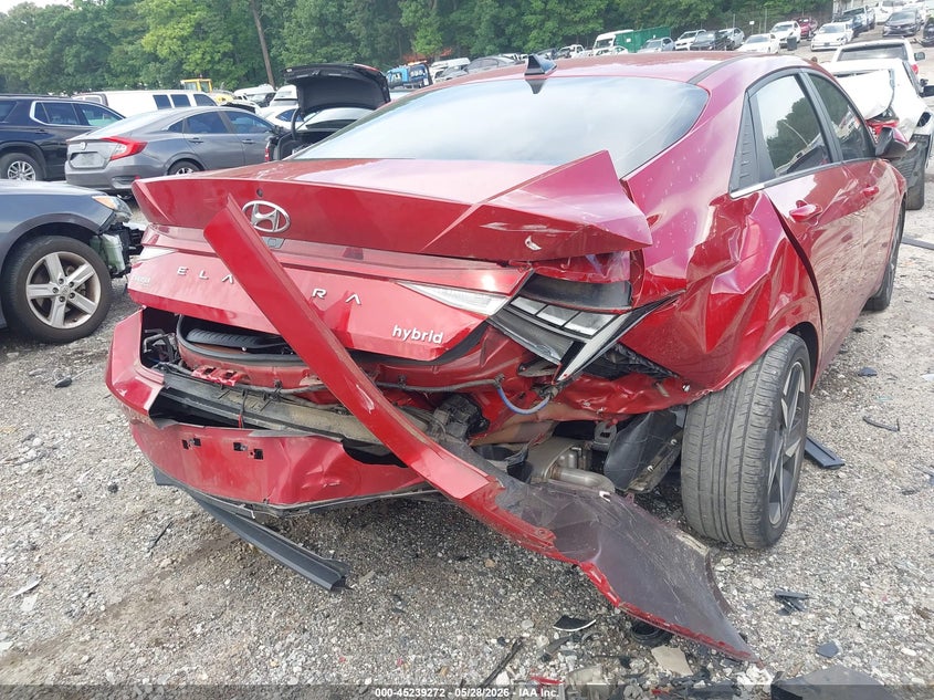 2023 Hyundai Elantra VIN KMHLN4AJ4PU056583 IAAI salvage auction — REAR END, Salvage Title, sold $4,150 on 2026-07-29 (photo 6)