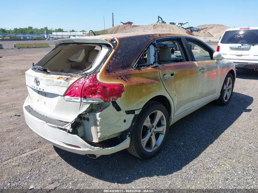2011 Toyota Venza VIN 4T3ZK3BB5BU043488 IAAI salvage auction — EXTERIOR BURN, Mv-907A (New York), sold $1,550 on 2026-07-19 (photo 4)