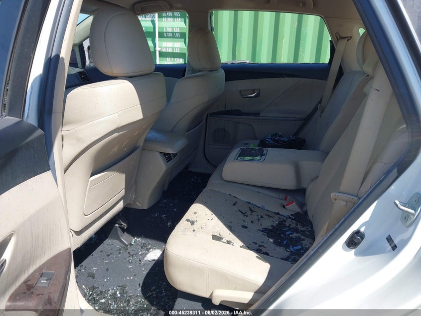 2011 Toyota Venza VIN 4T3ZK3BB5BU043488 IAAI salvage auction — EXTERIOR BURN, Mv-907A (New York), sold $1,550 on 2026-07-19 (photo 8)