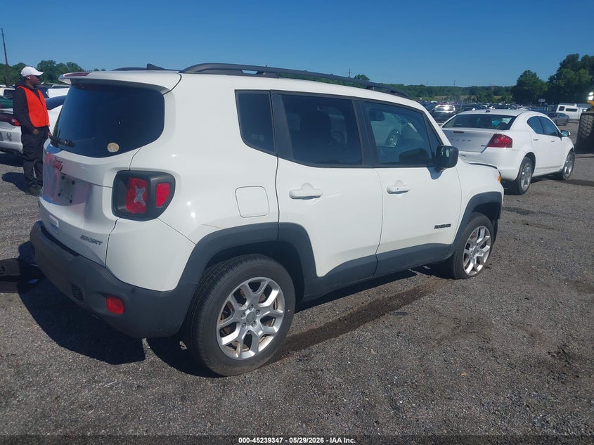 2018 Jeep Renegade VIN ZACCJBAB4JPJ49994 IAAI salvage auction — FRONT END, Salvage - Greater Than 75% (Maryland), sold $1,150 on 2026-08-11 (photo 4)
