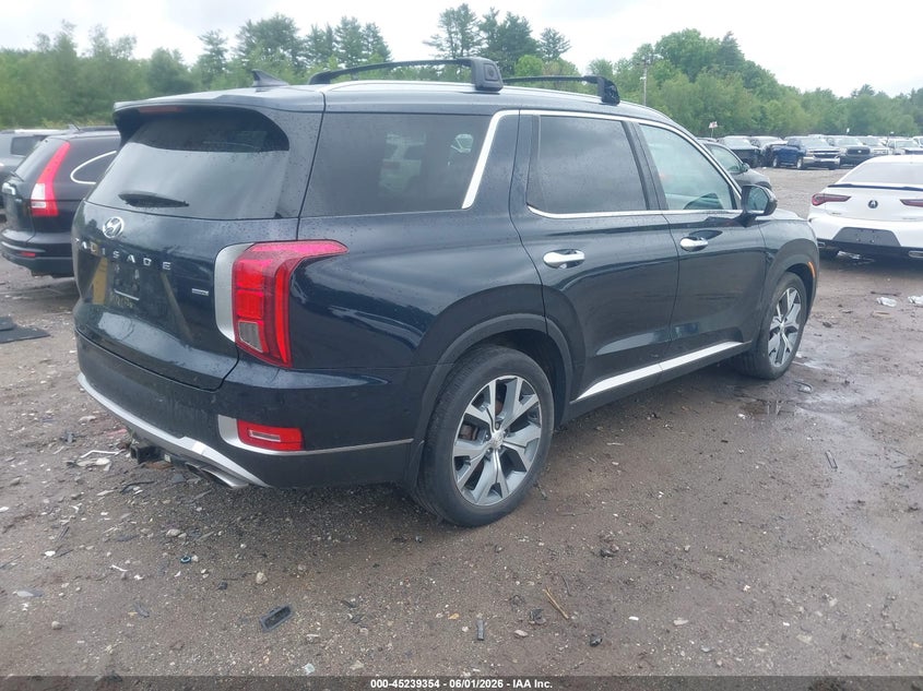 2021 Hyundai Palisade VIN KM8R4DHEXMU232201 IAAI salvage auction — NORMAL WEAR, Salvage Title, sold $7,050 on 2026-07-10 (photo 4)