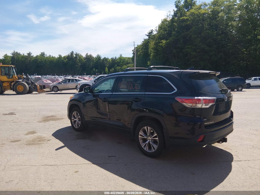 2014 Toyota Highlander VIN 5TDJKRFH2ES054565 IAAI salvage auction — LEFT SIDE, Salvage Title, sold $7,825 on 2026-07-06 (photo 3)