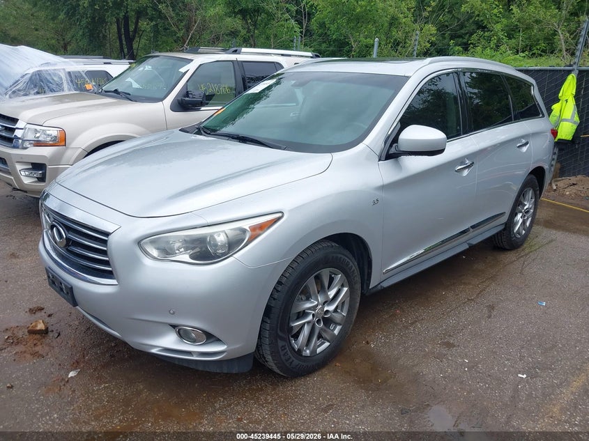 2015 Infiniti Qx60 VIN 5N1AL0MN2FC554614 IAAI salvage auction — RIGHT FRONT, Salvage Title, sold $1,600 on 2026-07-22 (photo 2)