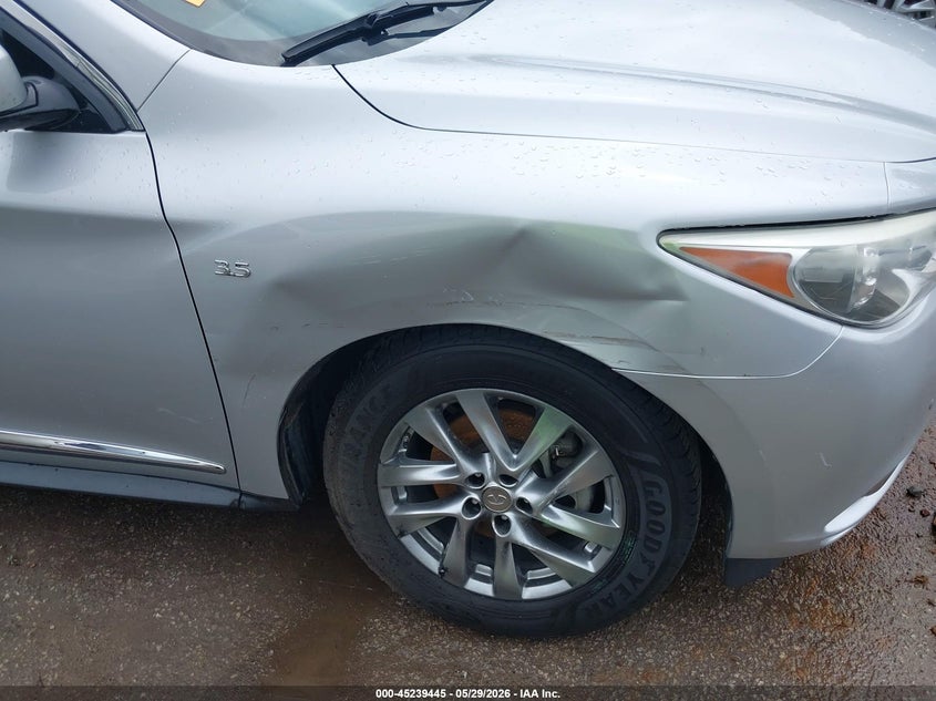 2015 Infiniti Qx60 VIN 5N1AL0MN2FC554614 IAAI salvage auction — RIGHT FRONT, Salvage Title, sold $1,600 on 2026-07-22 (photo 6)