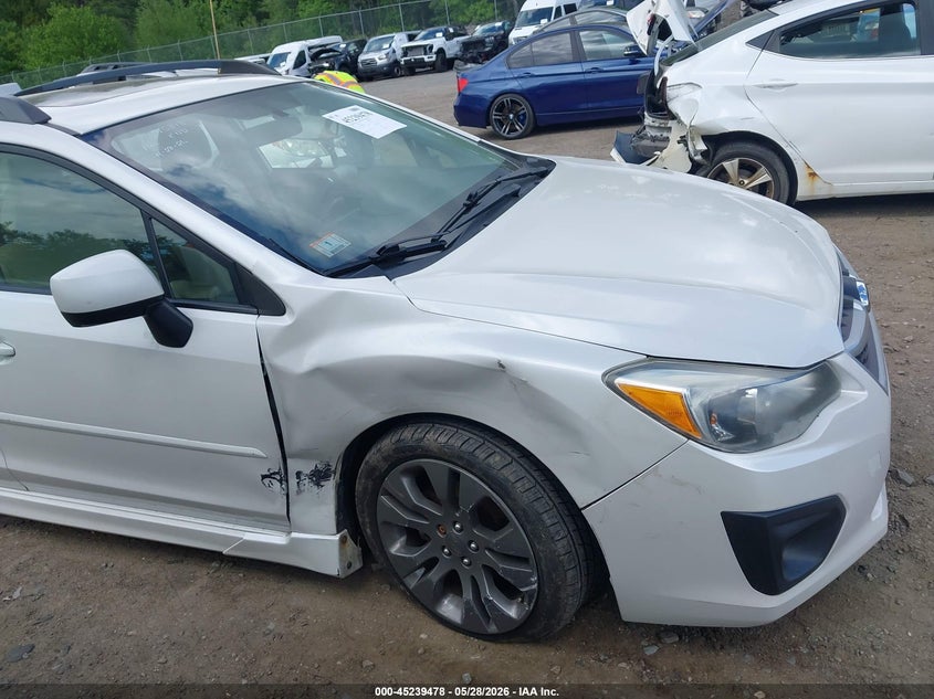 2013 Subaru Impreza VIN JF1GPAS65D2822990 IAAI salvage auction — RIGHT FRONT, Salvage (Massachusetts), sold $375 on 2026-07-31 (photo 6)