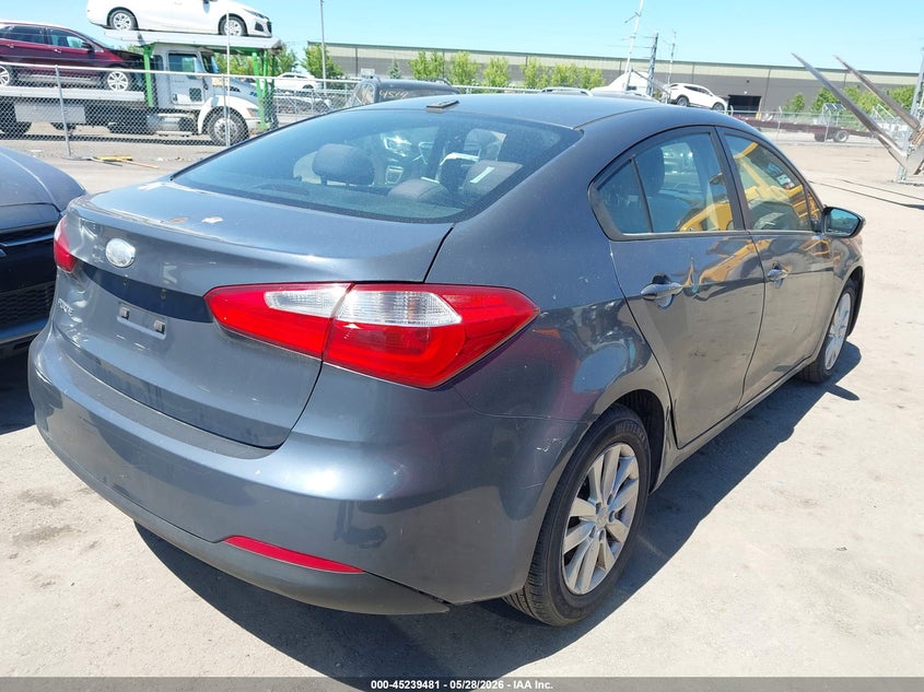 2014 Kia Forte VIN KNAFX4A67E5135368 IAAI salvage auction — LEFT FRONT, Original (Ohio), sold $350 on 2026-07-14 (photo 4)