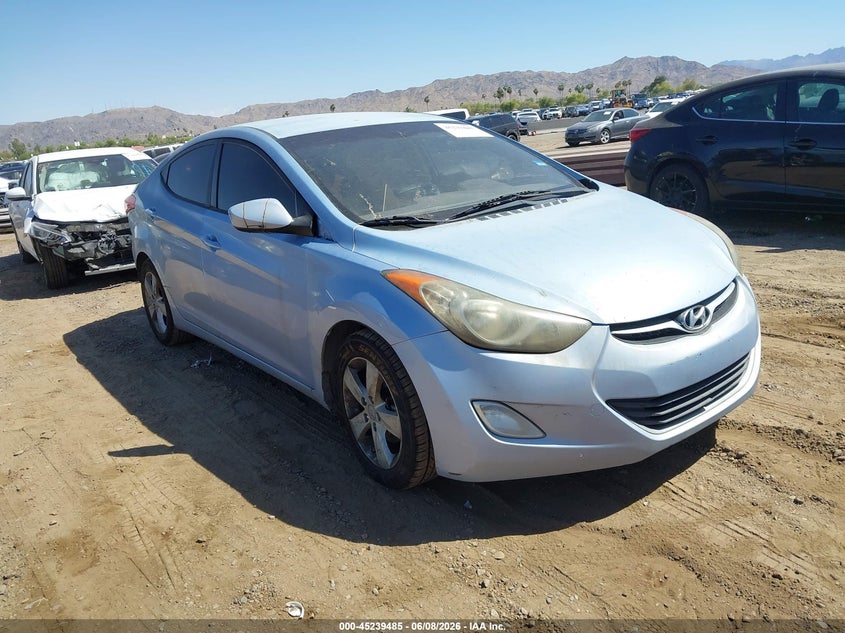 2013 Hyundai Elantra VIN KMHDH4AE3DU738784 IAAI salvage auction — LEFT SIDE, Salvage Title, sold $425 on 2026-07-21 (photo 1)