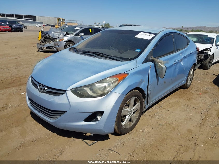 2013 Hyundai Elantra VIN KMHDH4AE3DU738784 IAAI salvage auction — LEFT SIDE, Salvage Title, sold $425 on 2026-07-21 (photo 2)