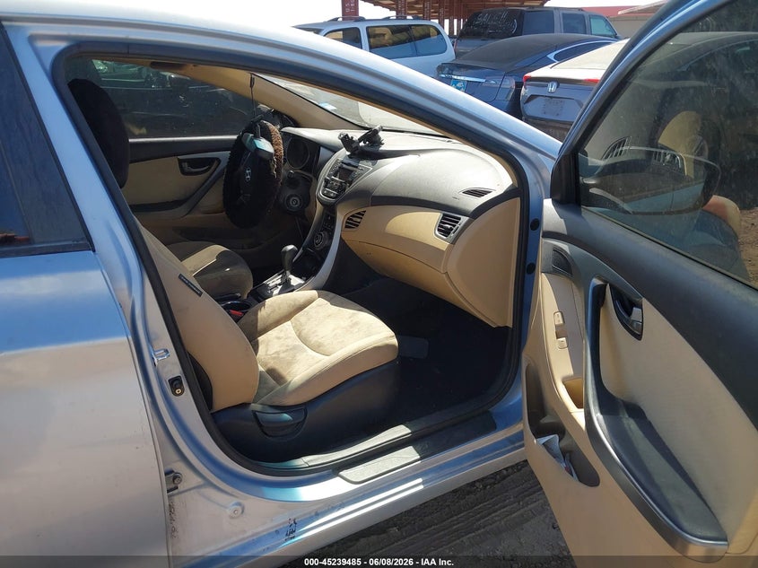 2013 Hyundai Elantra VIN KMHDH4AE3DU738784 IAAI salvage auction — LEFT SIDE, Salvage Title, sold $425 on 2026-07-21 (photo 5)