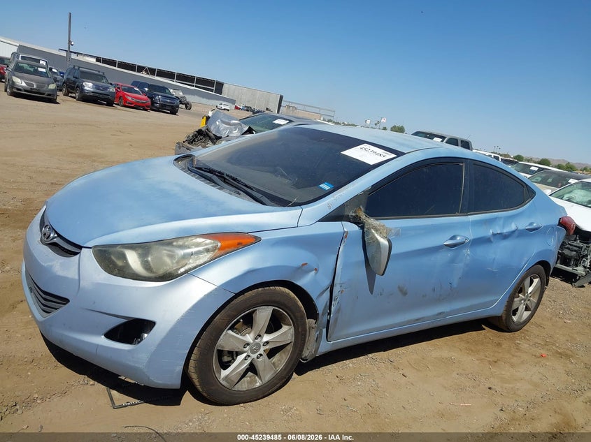 2013 Hyundai Elantra VIN KMHDH4AE3DU738784 IAAI salvage auction — LEFT SIDE, Salvage Title, sold $425 on 2026-07-21 (photo 6)