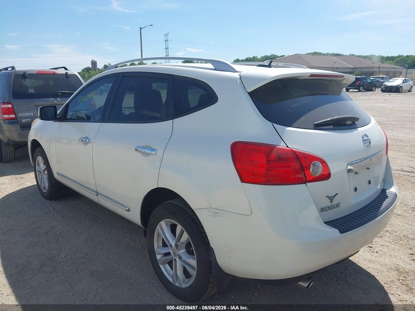2012 Nissan Rogue VIN JN8AS5MT8CW250298 IAAI salvage auction — HAIL, Salvage Title, sold $825 on 2026-07-07 (photo 3)
